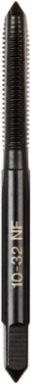 10-32 NF Straight Flute Plug Tap, High Carbon Steel, 2.25 Inch Overall Length