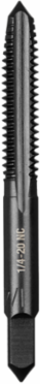 1/4 Inch-20 NC High Carbon Steel Straight Flute Plug Tap, 2.5 Inch Length