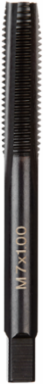 M7 x 1.00 mm High Carbon Steel Straight Flute Plug Tap, 63.5 mm Length