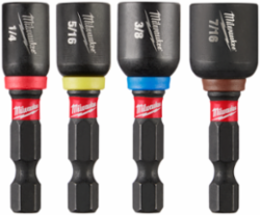 SHOCKWAVE 4PC Magnetic Nut Driver Set 1-7/8 Inch, Alloy Steel, Hex