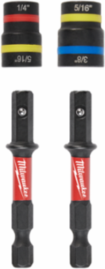 2PC QUIK-CLEAR™ Magnetic Nut Driver Set, 1/4 & 5/16 Inch, Alloy Steel