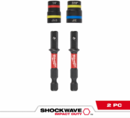 2PC QUIK-CLEAR™ Magnetic Nut Driver Set, 1/4 & 5/16 Inch, Alloy Steel