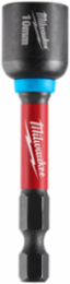 SHOCKWAVE Magnetic Nut Driver 10MM 2-9/16 Inch, Alloy Steel, 1/4 Inch Hex