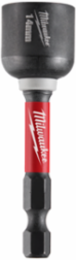 SHOCKWAVE 14MM x 2-9/16 Inch Magnetic Nut Driver, Alloy Steel, 1/4 Inch Hex