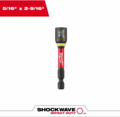 SHOCKWAVE Impact Duty 5/16 Inch x 2-9/16 Inch Magnetic Nut Driver