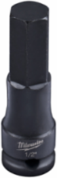 SHOCKWAVE Impact Duty 1/2 Inch Lineman's 3/8 Inch Drive Hex Bit Socket
