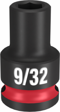 SHOCKWAVE 3/8 Inch Drive 9/32 Inch 6 Point Impact Socket, Forged Steel
