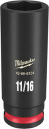 SHOCKWAVE Impact Duty 3/8 Inch Drive 11/16 Inch Deep Socket, 6 Point, Forged Steel