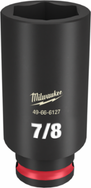 SHOCKWAVE Impact Duty 3/8 Inch Drive Deep Socket, 7/8 Inch, 6 Points, Forged Steel