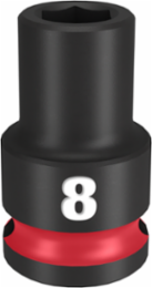SHOCKWAVE Impact Duty 3/8 Inch Drive 8MM 6 Point Socket, Forged Steel