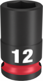 SHOCKWAVE Impact Duty 3/8 Inch Drive 12MM Socket, 6 Point, Forged Steel