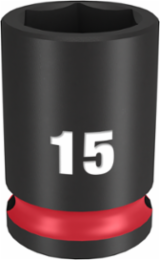 SHOCKWAVE Impact Duty 3/8 Inch Drive 15MM 6-Point Socket, Forged Steel
