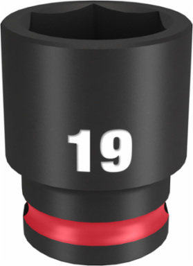 SHOCKWAVE Impact Duty 3/8 Inch Drive 19MM 6-Point Socket, Forged Steel
