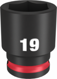 SHOCKWAVE Impact Duty 3/8 Inch Drive 19MM 6-Point Socket, Forged Steel