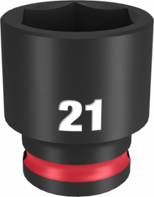 SHOCKWAVE Impact Duty 3/8 Inch Drive 21MM 6-Point Socket, Forged Steel