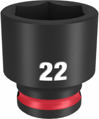 SHOCKWAVE Impact Duty 3/8 Inch Drive 22MM 6-Point Socket, Forged Steel