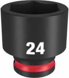 SHOCKWAVE Impact Duty 3/8 Inch Drive 24MM Standard Socket, 6-Point, Forged Steel