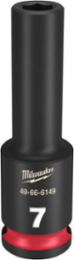 SHOCKWAVETM Impact Duty 3/8 Inch Drive 7MM Deep 6 Point Socket, Forged Steel