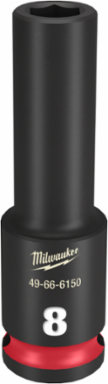 SHOCKWAVE Impact Duty 3/8 Inch Drive 8MM Deep 6-Point Socket, Forged Steel