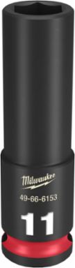 SHOCKWAVE Impact Duty 3/8 Inch Drive 11MM Deep 6-Point Socket, Forged Steel
