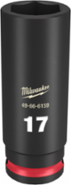 SHOCKWAVE Impact Duty 3/8 Inch Drive 17MM Deep Socket, Forged Steel