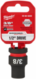 SHOCKWAVE Impact Duty Socket 1/2 Inch Drive 3/8 Inch 6 Point Forged Steel