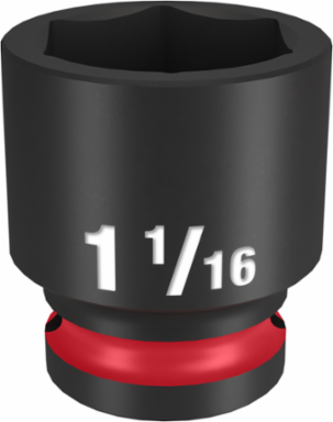 SHOCKWAVE 1/2 Inch Drive 1-1/16 Inch Standard 6 Point Impact Socket