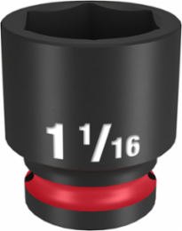 SHOCKWAVE 1/2 Inch Drive 1-1/16 Inch Standard 6 Point Impact Socket