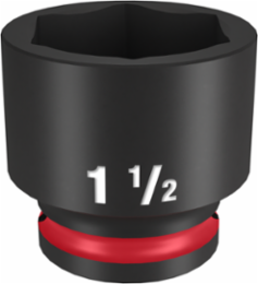 SHOCKWAVE Impact Duty 1/2 Inch Drive 1-1/2 Inch 6 Point Socket, Forged Steel