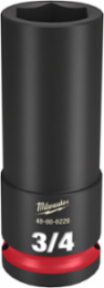 SHOCKWAVE Impact Duty 1/2 Inch Drive 3/4 Inch Deep 6-Point Socket
