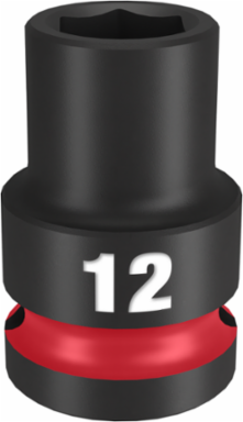 SHOCKWAVETM Impact Duty 1/2 Inch Drive 12MM 6-Point Socket, Forged Steel