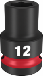SHOCKWAVETM Impact Duty 1/2 Inch Drive 12MM 6-Point Socket, Forged Steel