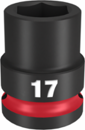 SHOCKWAVE Impact Duty 1/2 Inch Drive 17MM 6-Point Socket, Forged Steel