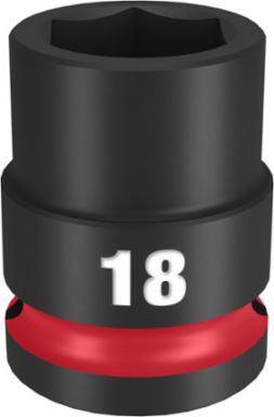 SHOCKWAVE Impact Duty 1/2 Inch Drive 18MM 6 Point Socket, Forged Steel