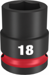 SHOCKWAVE Impact Duty 1/2 Inch Drive 18MM 6 Point Socket, Forged Steel