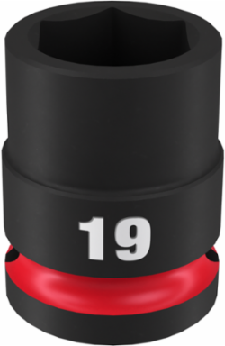 SHOCKWAVE Impact Duty 1/2 Inch Drive 19MM 6-Point Socket, Forged Steel