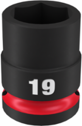 SHOCKWAVE Impact Duty 1/2 Inch Drive 19MM 6-Point Socket, Forged Steel