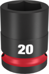 SHOCKWAVE Impact Duty 1/2 Inch Drive 20MM 6-Point Socket, Forged Steel