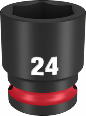 SHOCKWAVE Impact Duty 1/2 Inch Drive 24MM 6-Point Socket, Forged Steel
