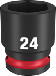 SHOCKWAVE Impact Duty 1/2 Inch Drive 24MM 6-Point Socket, Forged Steel