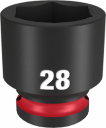 SHOCKWAVE Impact Duty 1/2 Inch Drive 28MM 6 Point Socket, Forged Steel