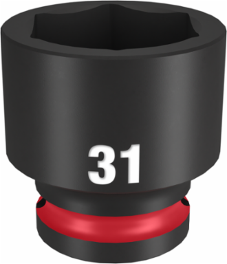 SHOCKWAVE Impact Duty 1/2 Inch Drive 31MM 6-Point Socket, Forged Steel