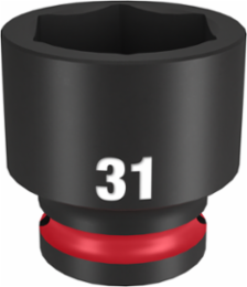 SHOCKWAVE Impact Duty 1/2 Inch Drive 31MM 6-Point Socket, Forged Steel