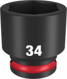 SHOCKWAVE Impact Duty 1/2 Inch Drive 34MM 6 Point Socket, Forged Steel