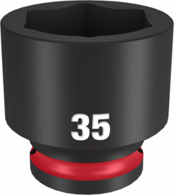 SHOCKWAVE Impact Duty 1/2 Inch Drive 35MM 6-Point Socket, Forged Steel