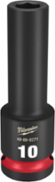 SHOCKWAVE Impact Duty 1/2 Inch Drive 10MM Deep 6 Point Socket, Forged Steel