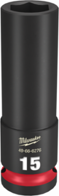 SHOCKWAVE Impact Duty 1/2 Inch Drive 15MM Deep 6-Point Socket, Forged Steel