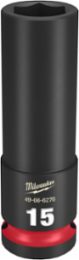 SHOCKWAVE Impact Duty 1/2 Inch Drive 15MM Deep 6-Point Socket, Forged Steel