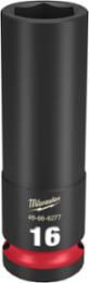 SHOCKWAVE Impact Duty 1/2 Inch Drive 16MM Deep Socket, 6 Point, Forged Steel