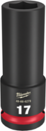 SHOCKWAVE Impact Duty 1/2 Inch Drive 17MM Deep Socket, 6 Point, Forged Steel